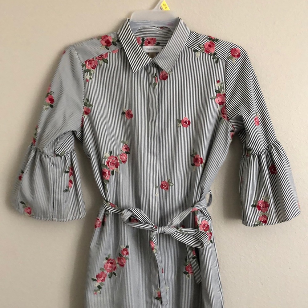 Calvin Klein Floral Patterned Long Shirt